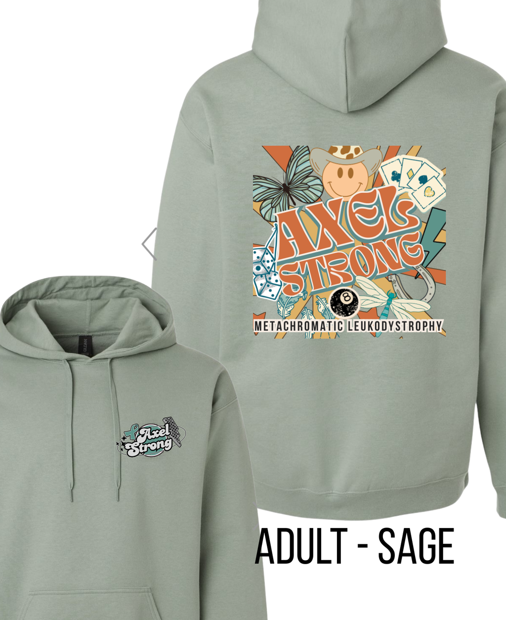 Adult AxelStrong Forever 8 Hooded Sweatshirt